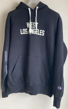 Champion プルオーバー パーカー スウェットシャツ Mサイズ ブラック