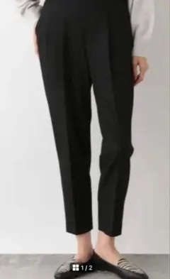 GLOBAL WORK ウツクシルエットテーパードパンツ　Sのサムネイル