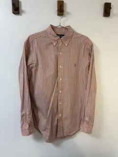 Polo by Talph Lauren長袖シャツ オレンジストライプ