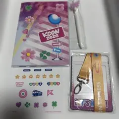 KCON 2026 公式グッズセット ノート ペン ステッカー パスケース