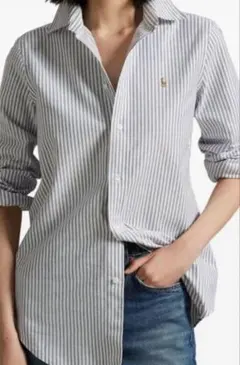 ラルフローレン ストライプシャツ 9号 ブルー