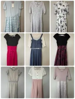 レディース夏用ワンピースTシャツまとめ売り13点