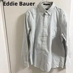 Eddie Bauer（エディー・バウアー）長袖ボタンダウンストライプシャツ