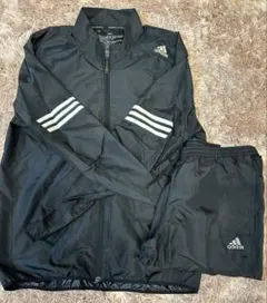 adidas ブラック ジャージセット Lサイズ