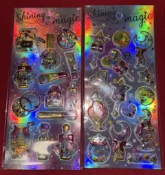 ぷっくりジュエルシール・キラキラシリーズ Shining magic 2種セット