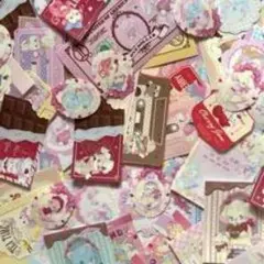 カラフル スイーツモチーフ ステッカーセット