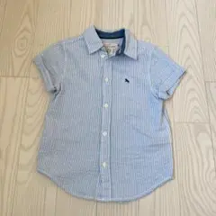 H&M 爽やかストライプ　半袖シャツ　※110cm