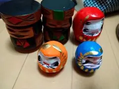 木目込人形 セット ＆だるま　お正月飾り