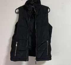 Xfrm ダウンベスト メンズ サイズ2 ブラック 中綿ベスト ジップ お兄系