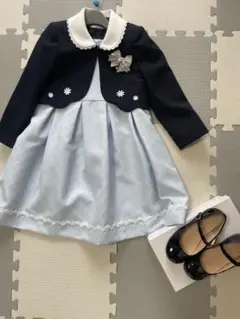 Mariarju フォーマルドレス 120cm 水色・ネイビー