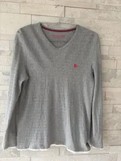 Burberry Black Label グレー Vネックカットソー　3