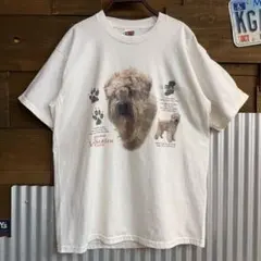 CCFT アニマルTシャツUSA製80s リンダロリ 犬 ドッグ ビンテージ古着 