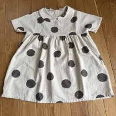 水玉　ドット　ワンピース　100cm