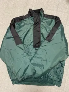ナイキ 銀タグ 刺繍 ハーフジップ アノラック 緑 テック テック系 y2k