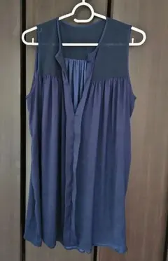 春夏秋服レディースノースリーブワンピース9号青系RADIATEポリエステル100