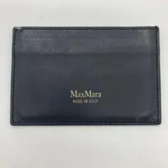 MaxMara 黒レザー名刺入れ