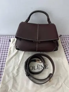 レザー ショルダーバッグ エボニー