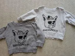 プティマイン トップス トレーナー 80cm 2枚