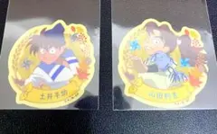 忍たま乱太郎　ビスケット　ステッカー　土井半助　山田利吉