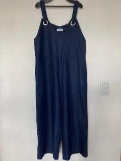 ネイビー デニム オーバーオールのサムネイル