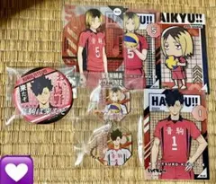 ハイキュー 孤爪研磨 黒尾鉄朗 カード 缶バッジ ステッカー キーホルダー