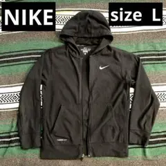 人気の黒‼️NIKE THERMA-FITジップパーカーsize L