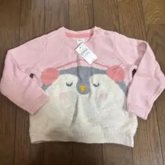 【新品未使用】ベビーギャップ　ニットトップス　90㎝　ピンク