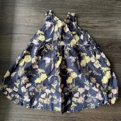 branshes 花柄ワンピース 90サイズ ネイビー
