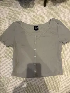 【美品✨】GAP リブ フロントボタン 半袖カットソー XSのサムネイル