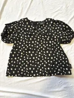 manina バースデイ ドット柄 半袖シャツ 95cm