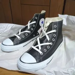 値下げ不可　コンバース　レザーオールスターHi　BK 27センチ