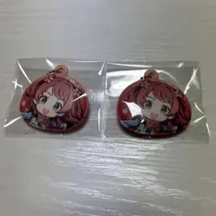 学マス　狭山スキーコラボ　雪だるまチャーム　花海咲季　2個セット