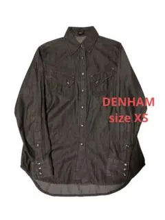 DENHAM デニムシャツ ウエスタン ブラックデニム XSのサムネイル