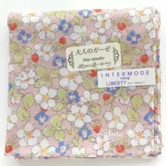 リバティ　LIBERTY　ガーゼハンカチ　大人のガーゼ　ピンク　お花柄　母の日