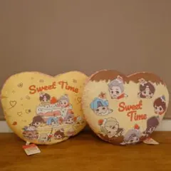 TinyTAN Sweet Time プレミアムハート型クッション　2個セット