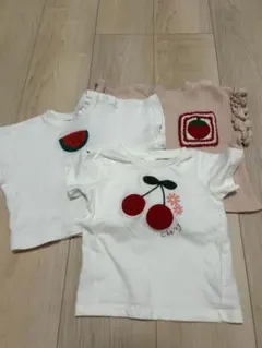 futafuta ベビー服 3点セット Tシャツ　バースデイ
