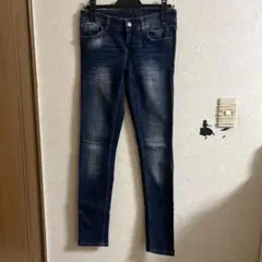 ZARA BASIC DENIM ダークブルー スキニージーンズ【試着のみ美品】
