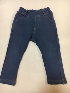 ベルメゾン デニム風パンツ 裏毛