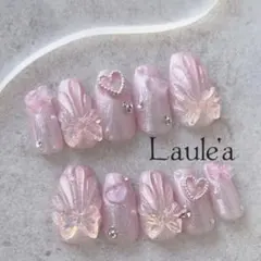 現品　マーメイドネイル　フレンチガーリー　ちゅるん　ピンク　貝殻　韓国　量産型