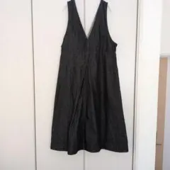 GU デニム ジャンパースカート 3XL ブラック