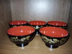 秀衡塗】 中鉢 5個セット - メルカリ