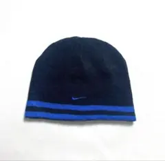 00s NIKE リバーシブルデザイン シングルニット ビーニー ニット帽