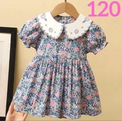 子供服 キッズ 120 小学生 ワンピース 花柄 春服 夏服 90 可愛い 人気