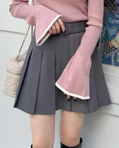 INGNI 共ベルト付プリーツスカパン インパン ミニスカート