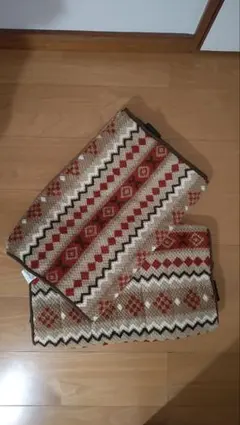 ニトリ 座椅子パット フェアアイル柄 2枚セット