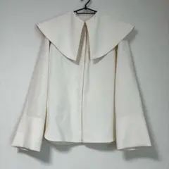 yori撥水スカラップコート 【2024SP】 オフホワイト 美品 お値下げ済