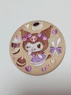 サンリオキャラクターズ　刺繍缶バッチ　クロミ