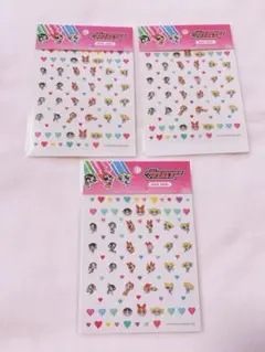 パワーパフガールズ ネイルシール　３枚セット