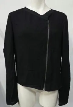 DKNY ブラック 斜めジップ 長袖ジャケット 美品 y90のサムネイル