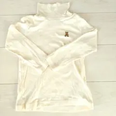 ミキハウス タートルネック Tシャツ クリーム色